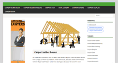 Desktop Screenshot of carport-selber-bauen.de