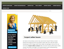 Tablet Screenshot of carport-selber-bauen.de